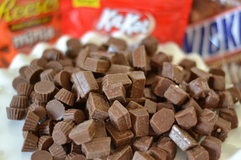 chocolate candy pieces