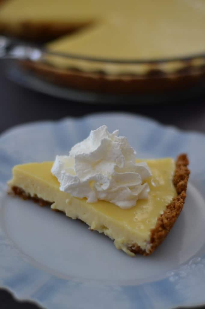 slice of Lemon Pie with Grape-Nuts Crust