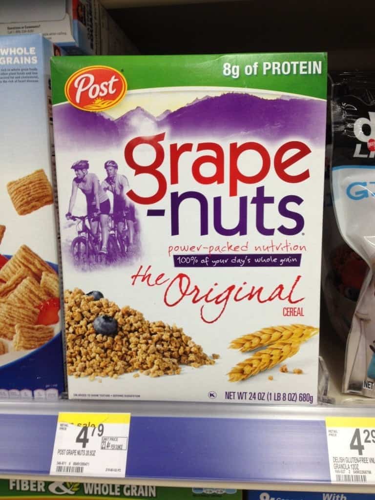 Box of Grape Nuts.
