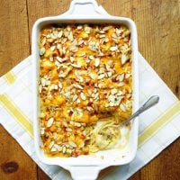 pan of chicken tetrazzini