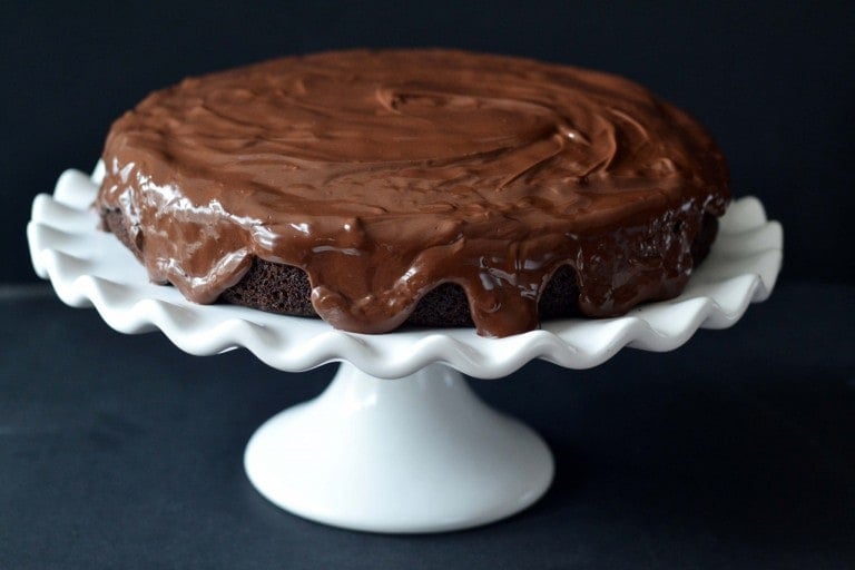 Black & White Cake from The Paleo Kitchen paleo chocolate cake with icing