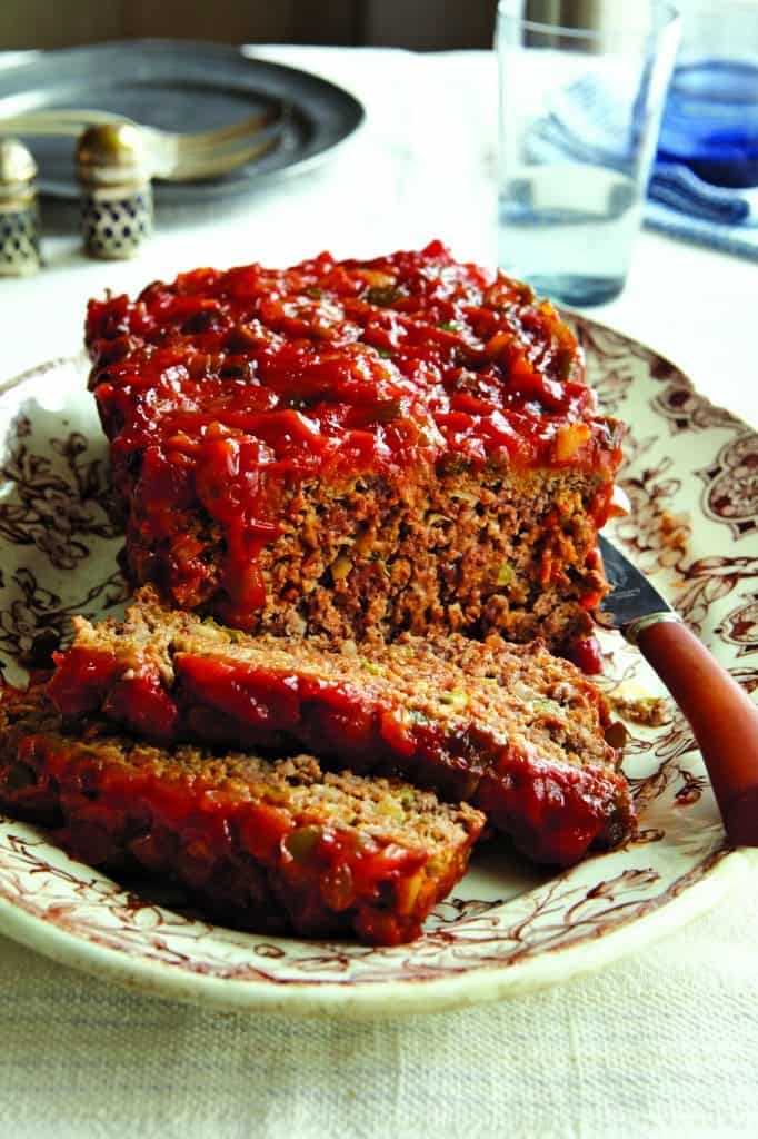 Boarding House Meatloaf Meatloaf on a plate.