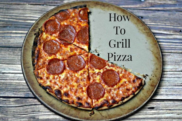 grilled pizza on a baking stone
