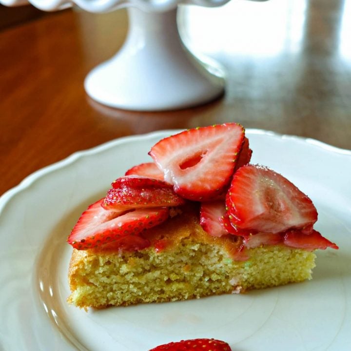 Strawberry Almond Flour Cake from King Arthur Flour