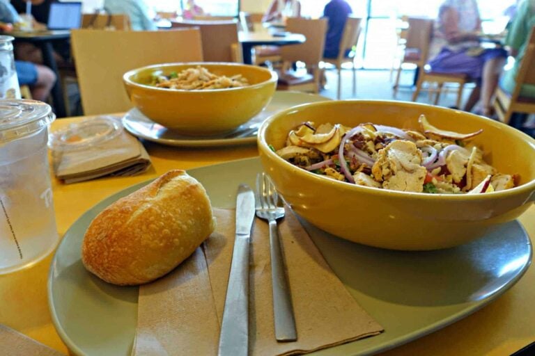 Lunch With Friends Bowls of Salad at Panera
