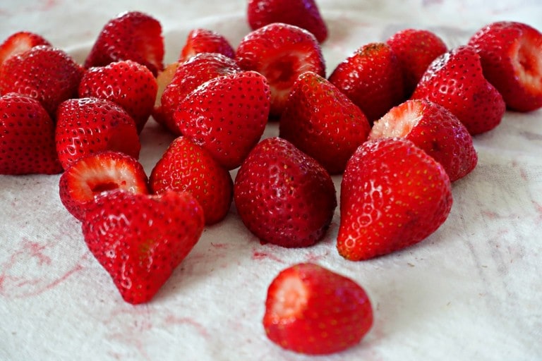 Simple Strawberry Banana Smoothie Fresh Clean Strawberries