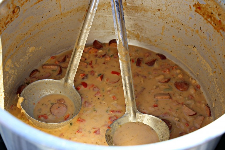 Pot of Cajun Chili