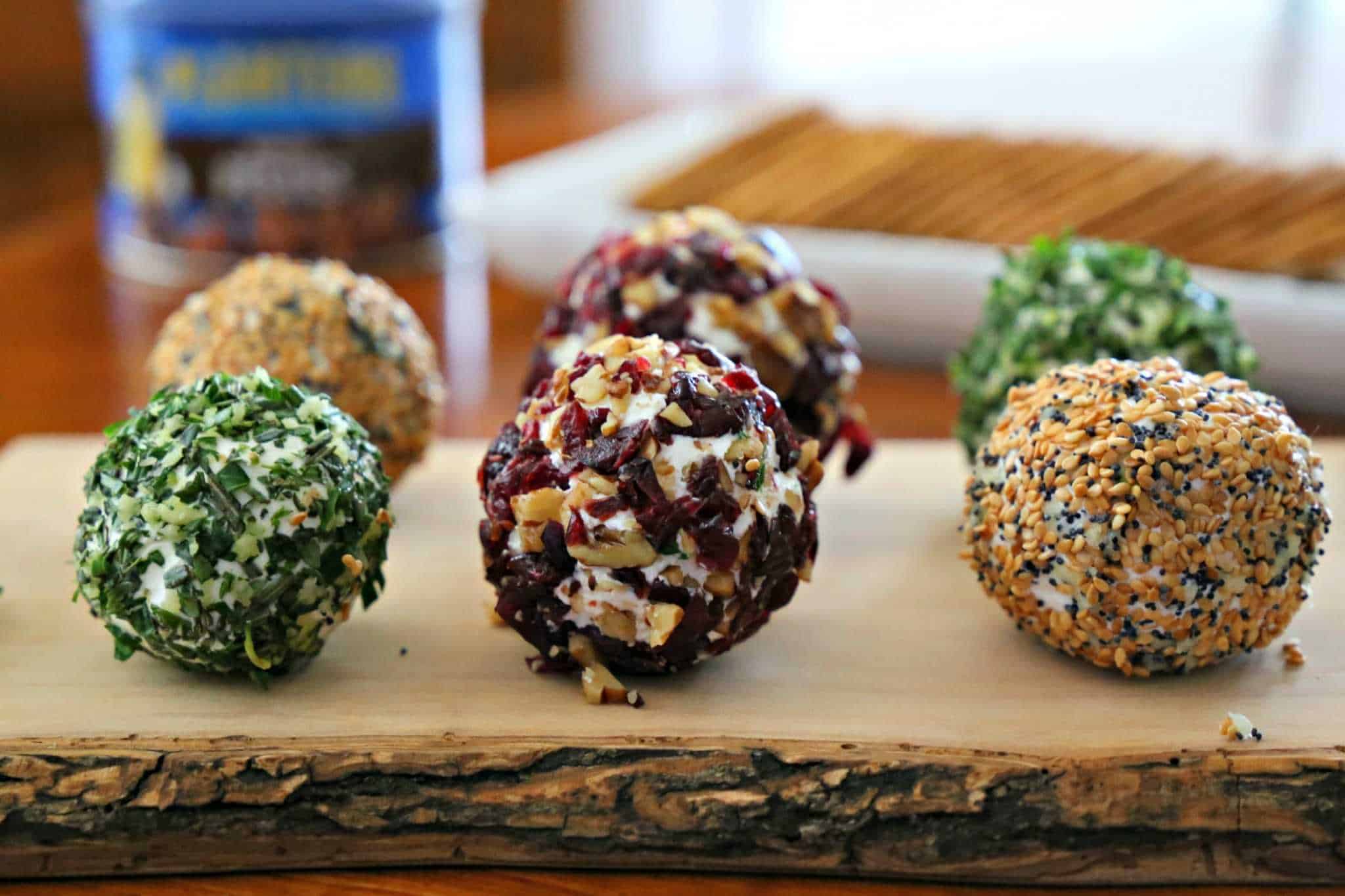 Delicious savory mini cheeseballs
