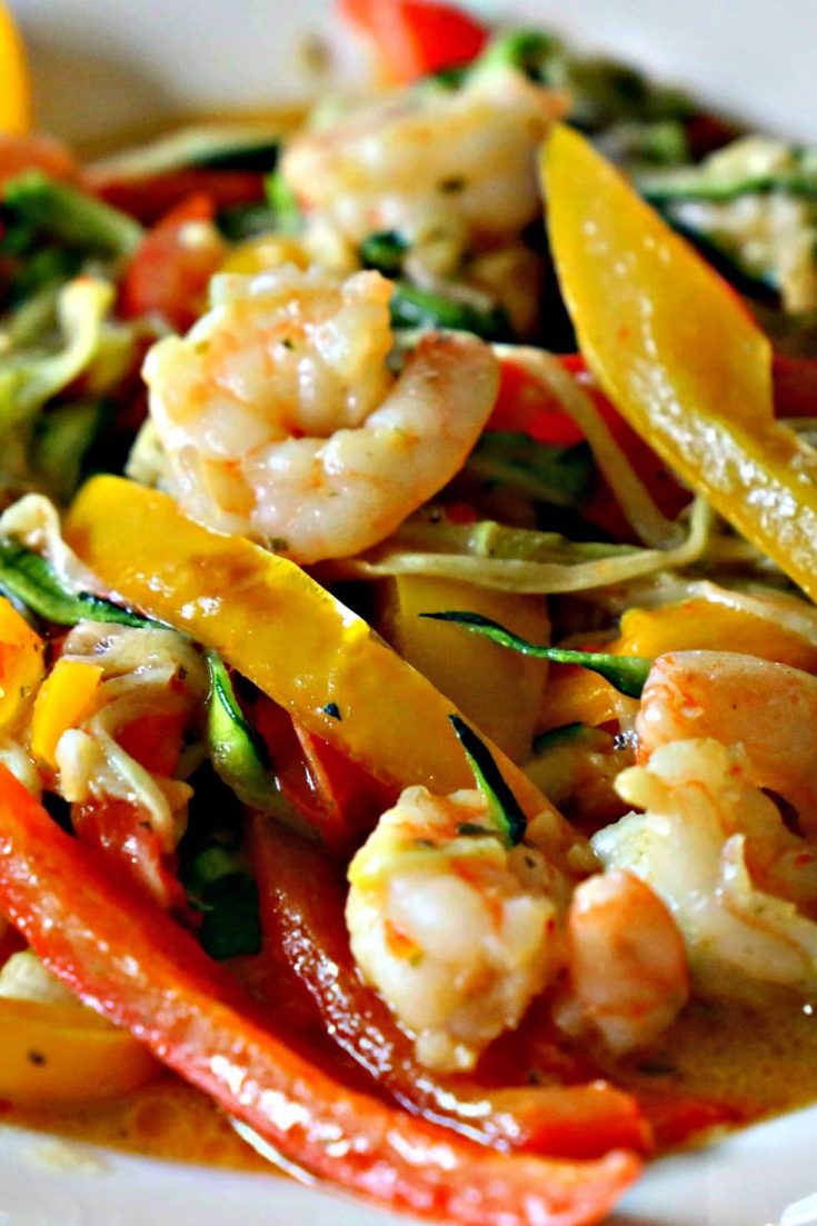 Low Carb Shrimp Scampi With Zucchini Noodles