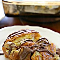 slice of bread pudding