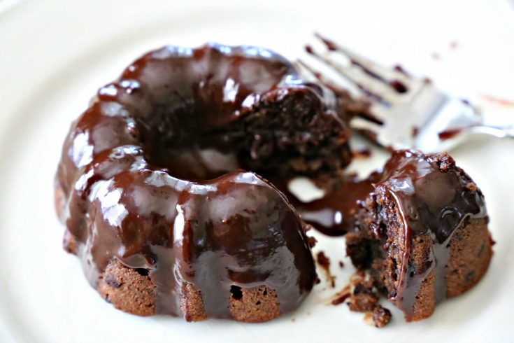 Mini Chocolate Bundt Cakes
