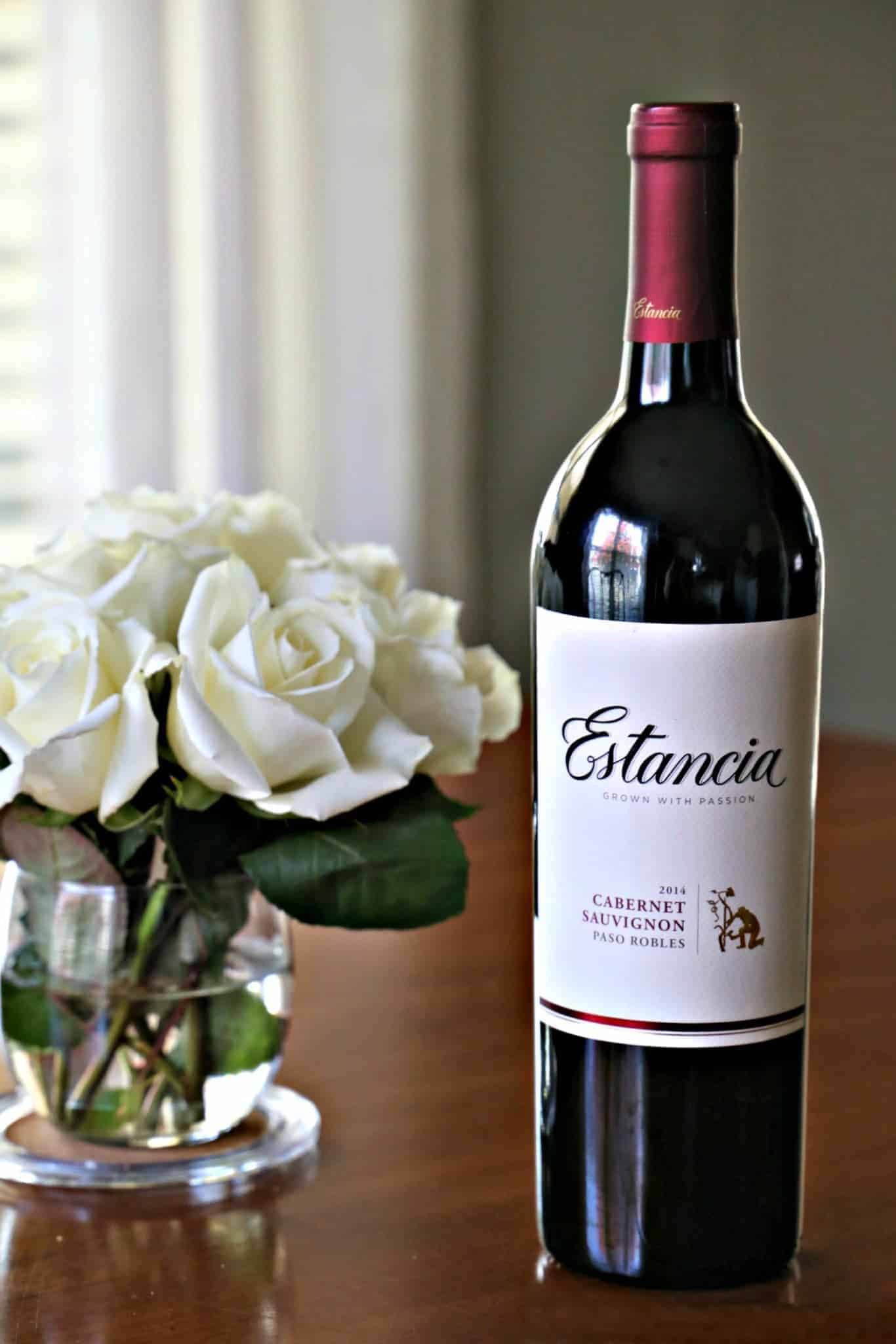bottle of Estancia's Cabernet Sauvignon