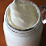 jar of creme fraiche