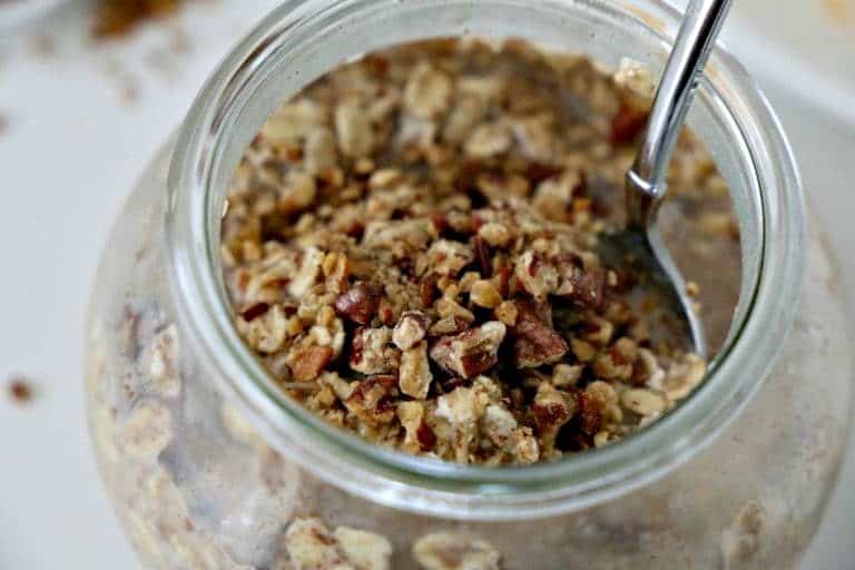jar of overnight oats