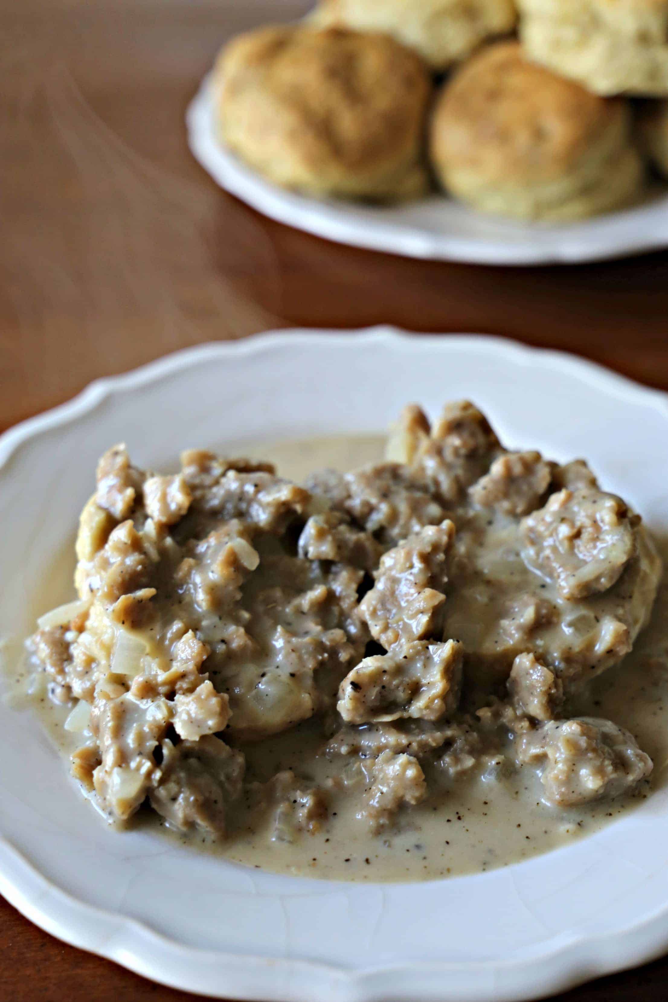 vegan biscuits and gravy