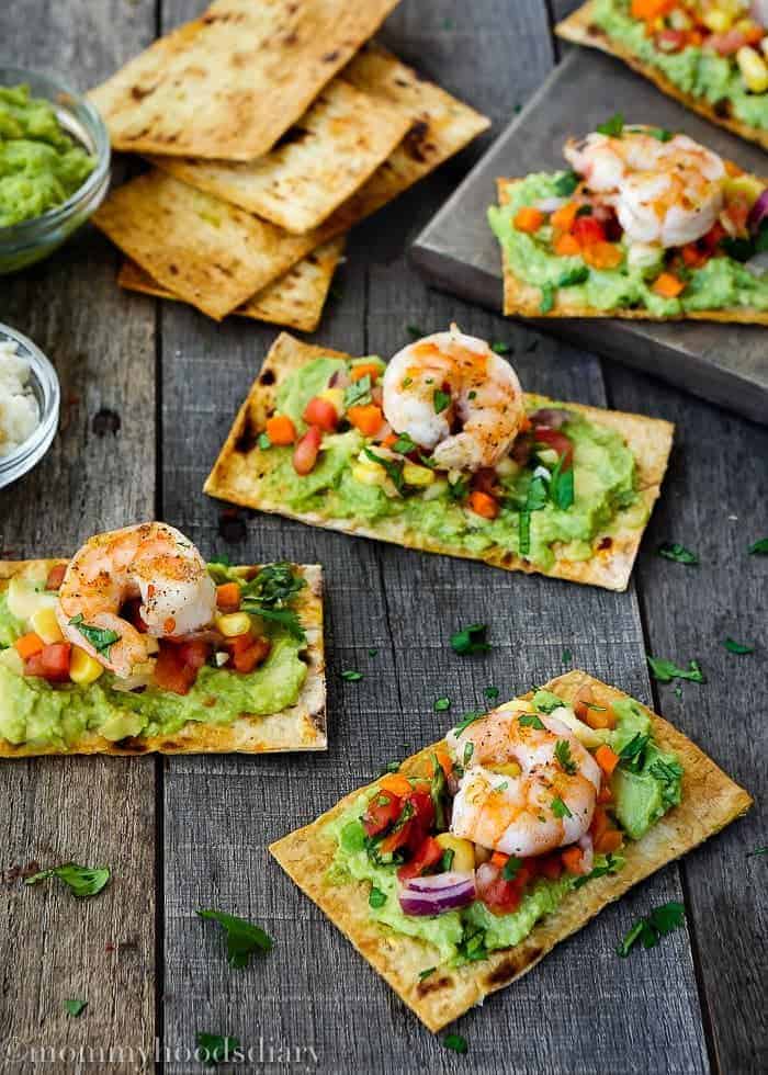 Mexican Shrimp Bruschetta.