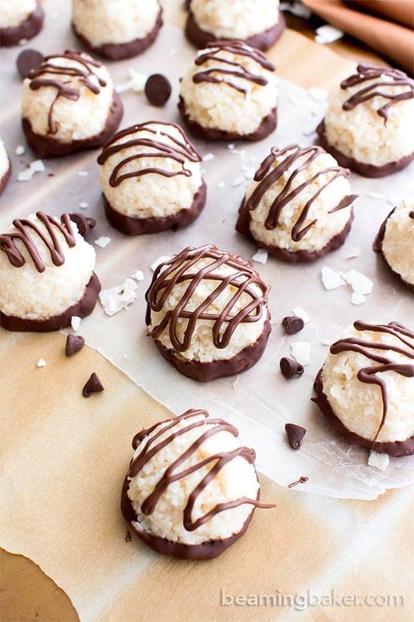 Paleo coconut truffles.
