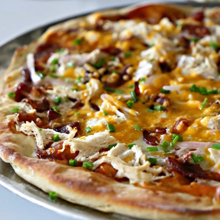 Loaded BBQ Chicken Baked Potato PIZZA