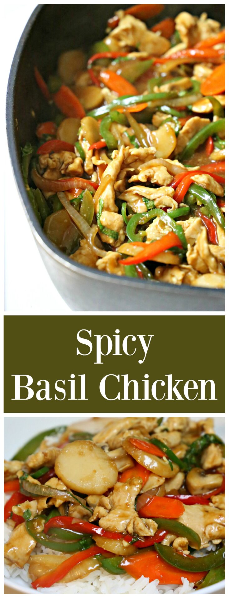 Thai Spicy Basil Chicken StirFry
