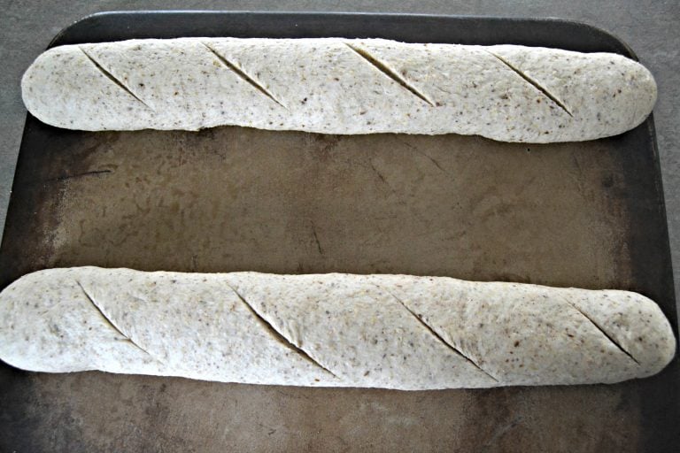 Pomegranate Crostini Recipe unbaked French baguettes