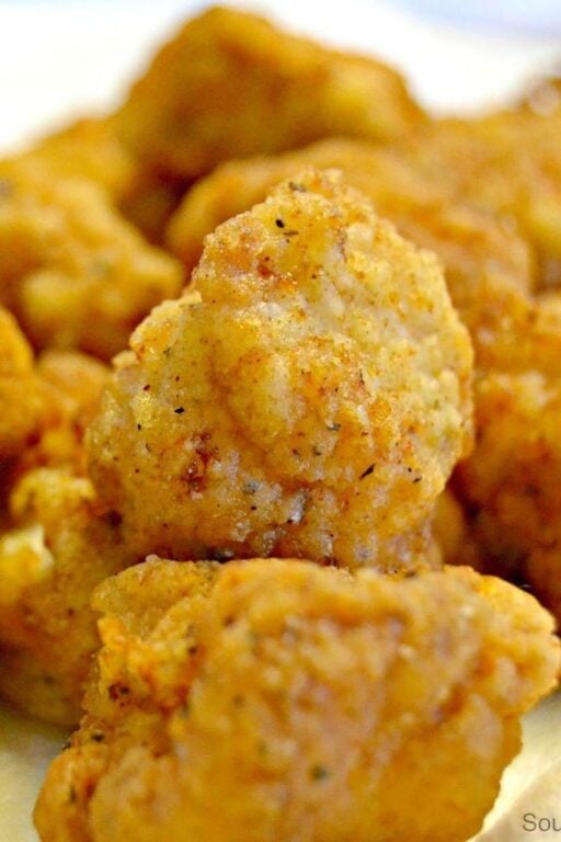 chicken nuggets on a plate
