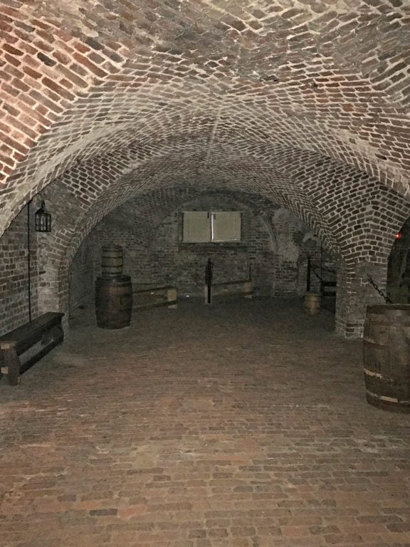 Dungeon in Charleston where pirates were once held.