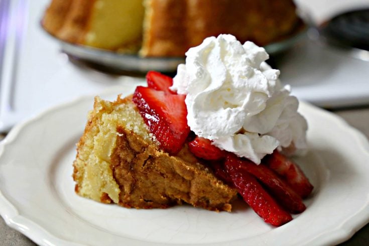 Classic Southern Pound Cake with Strawberries