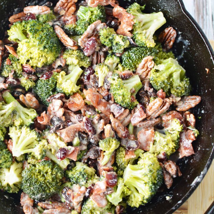 Warm Broccoli Salad with Bacon