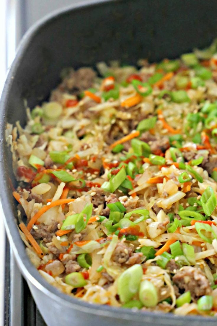Pork Egg Roll in a Bowl
