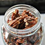 jar of salted pecans