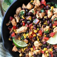 chicken burrito skillet