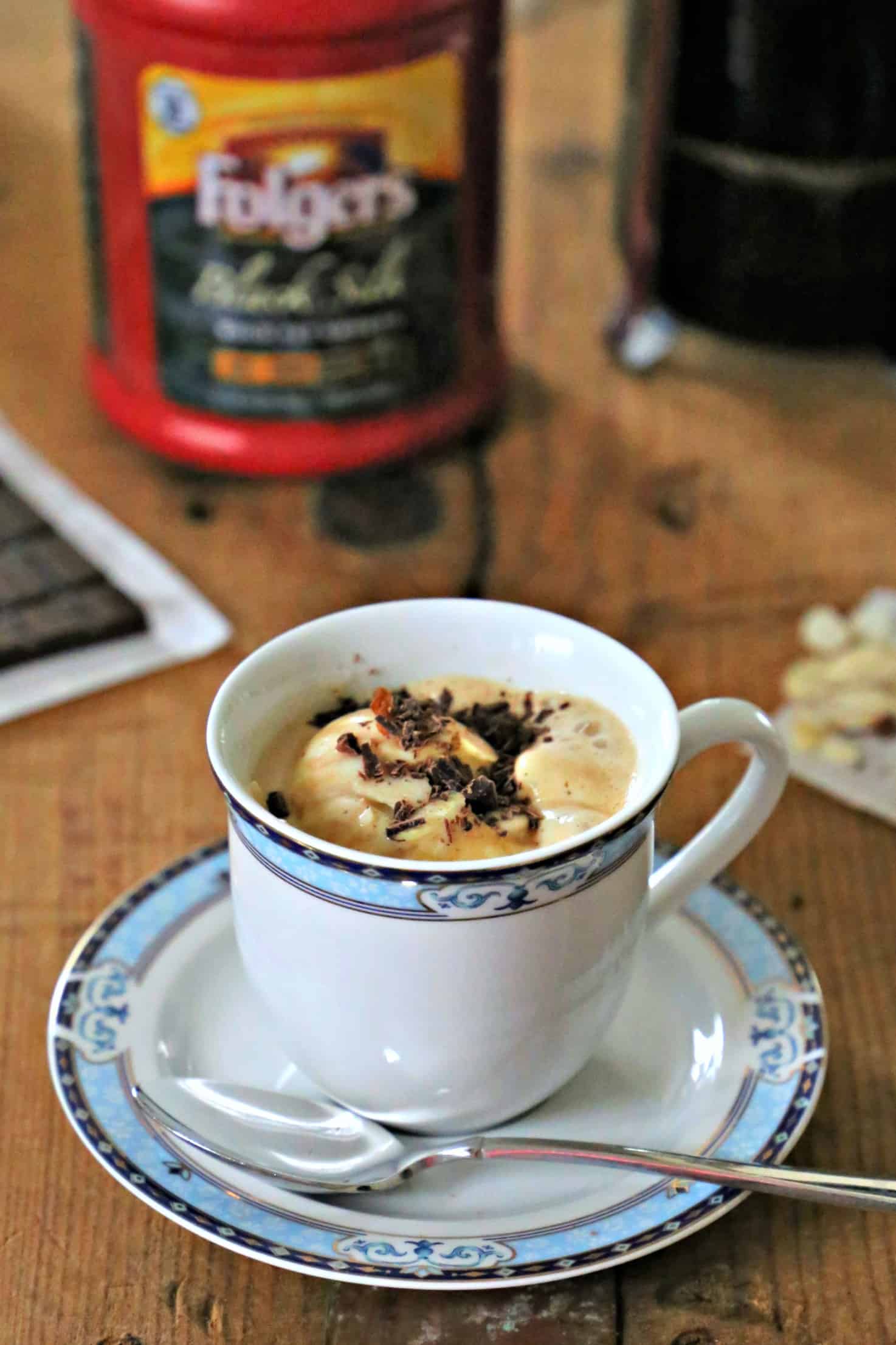 Easy Keto Affogato Cup of affogato - coffee and ice cream.
