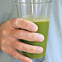 jar of green ginger juice