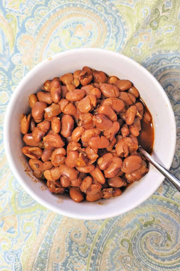 Saucy Pinto Beans cooked in an Instant Pot