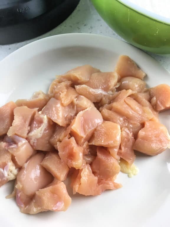chunks of chicken