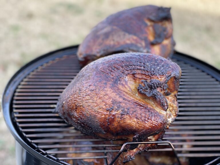 smoking turkeys on a smoker