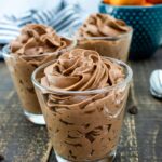 jars of chocolate mousse