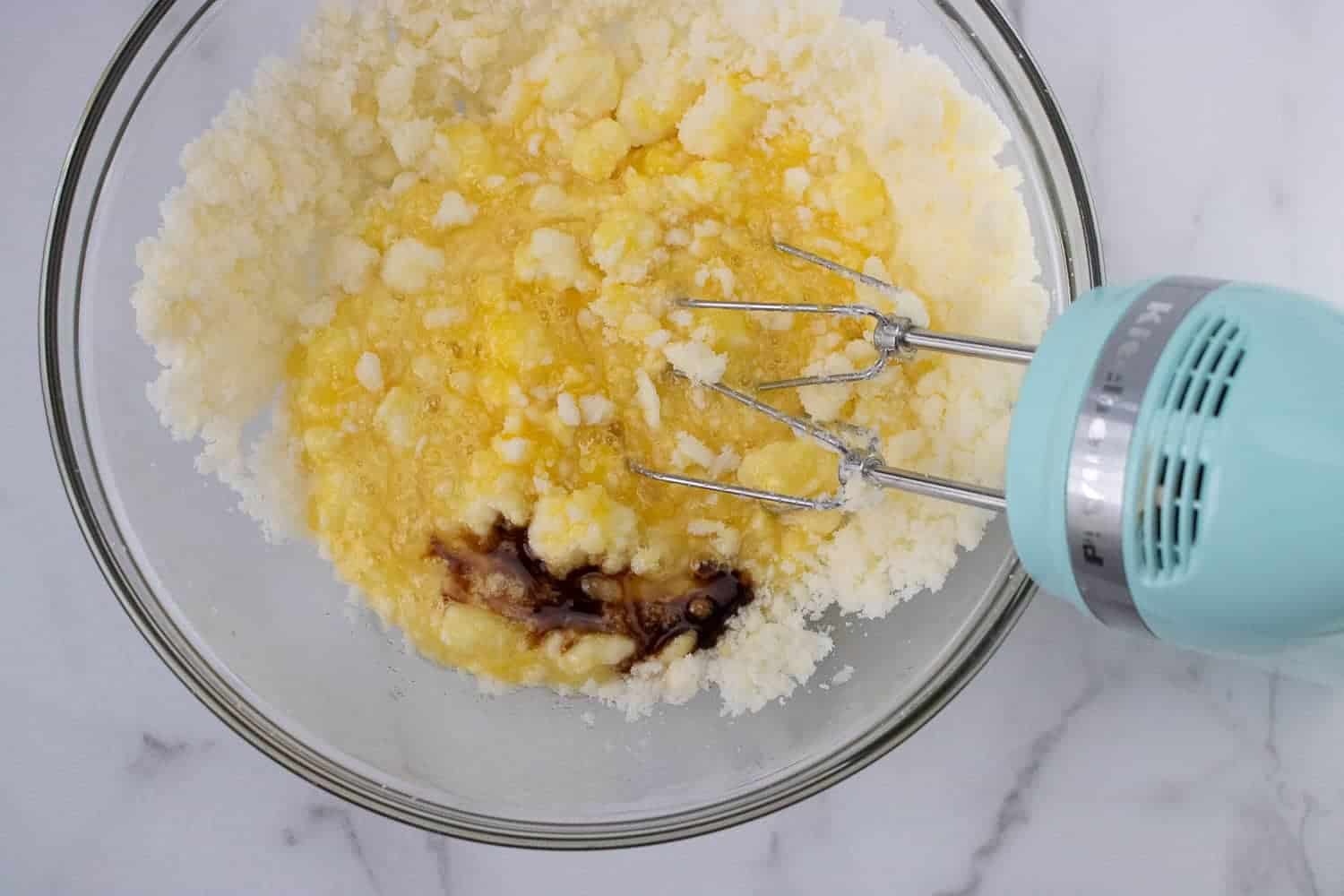 creaming butter and sugar