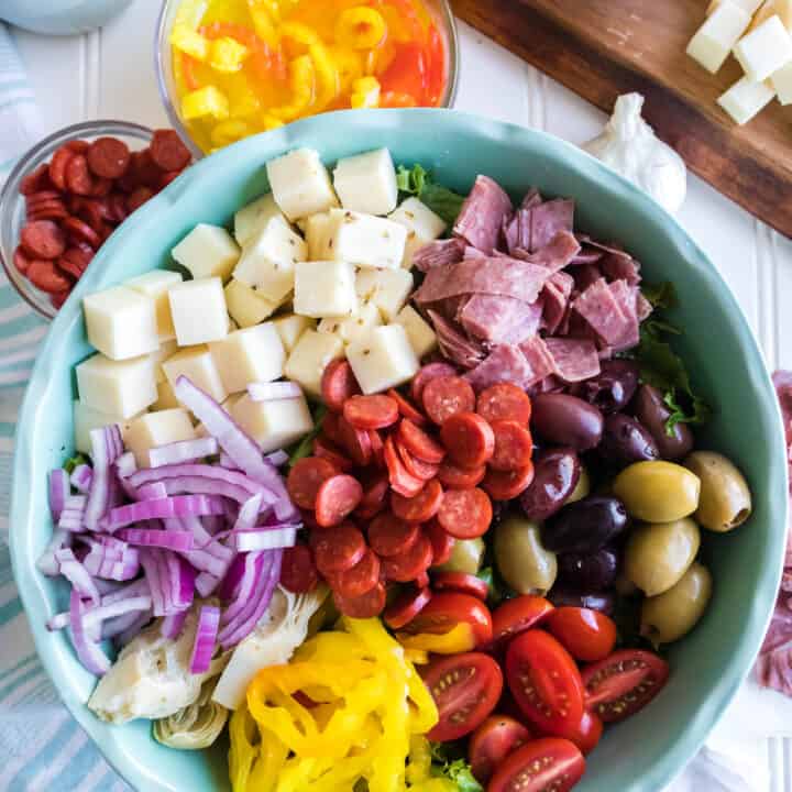 The Best Low Carb Italian Antipasto Salad