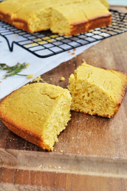 pieces of cornbread
