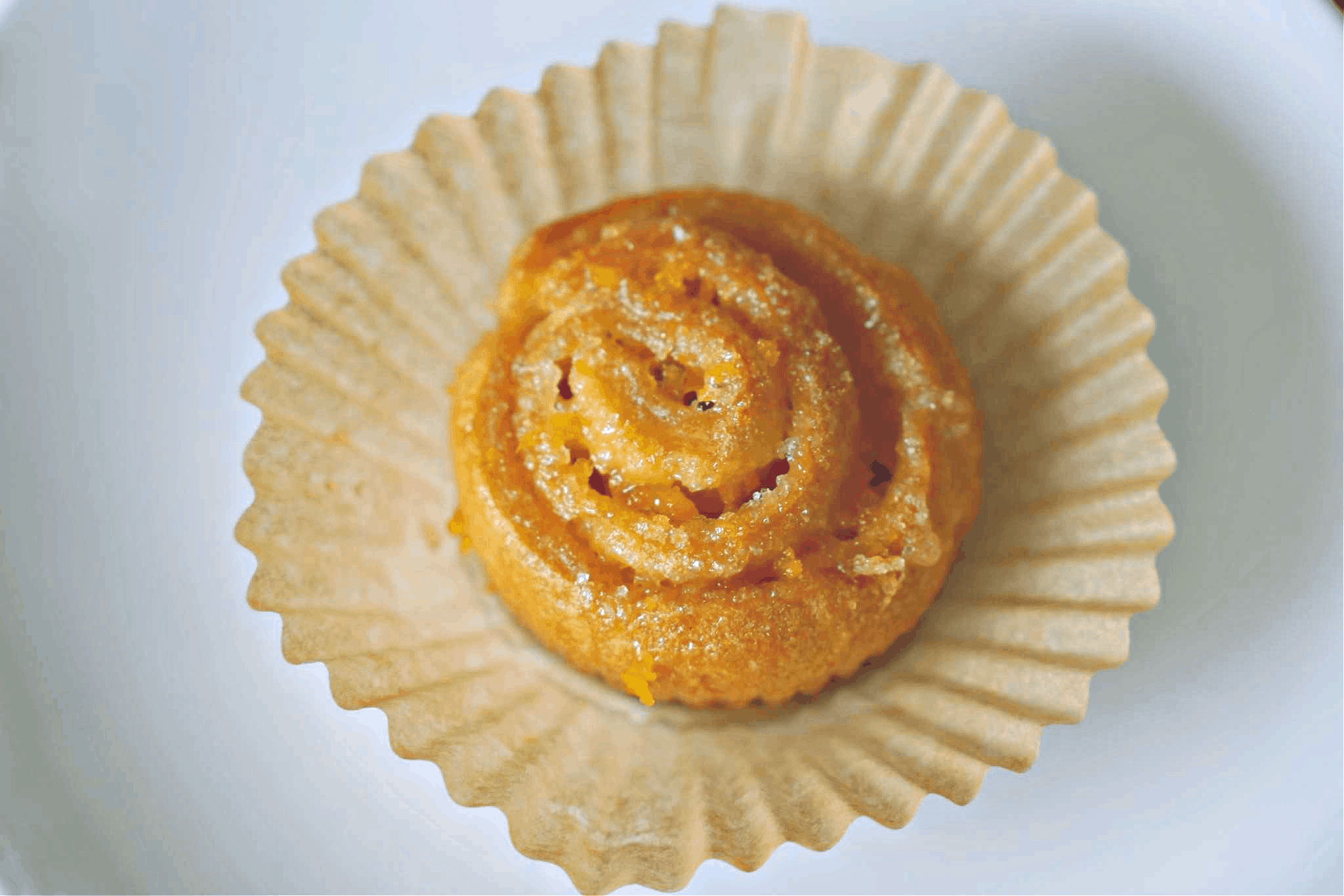 Miniature orange roll.
