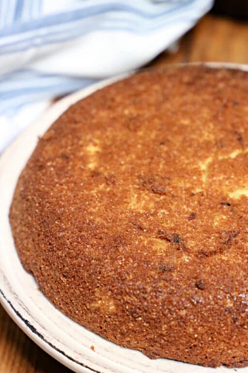 cornbread baked in a castiron skillet