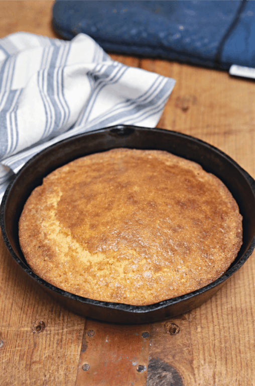 Small Batch Sweet Cornbread In a Skillet