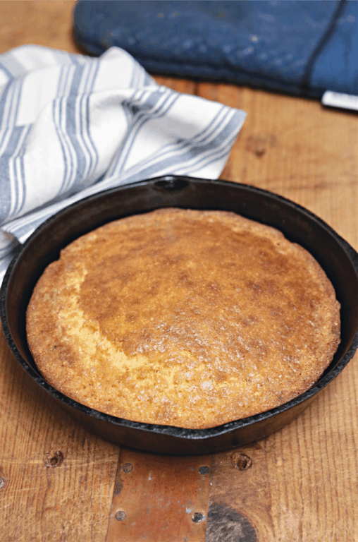 Small Batch Cast Iron Skillet Cornbread - Scotch & Scones