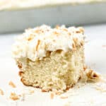 slice of coconut cake