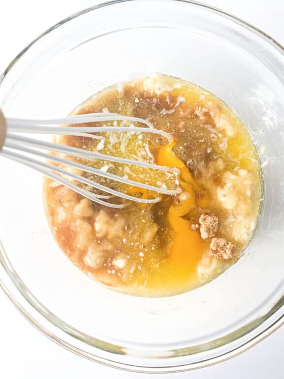 whisking in eggs