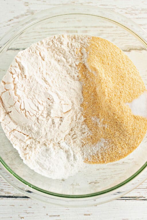 cornmeal and flour