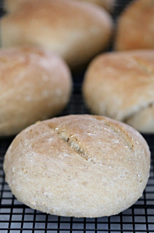 whole wheat bread cooling