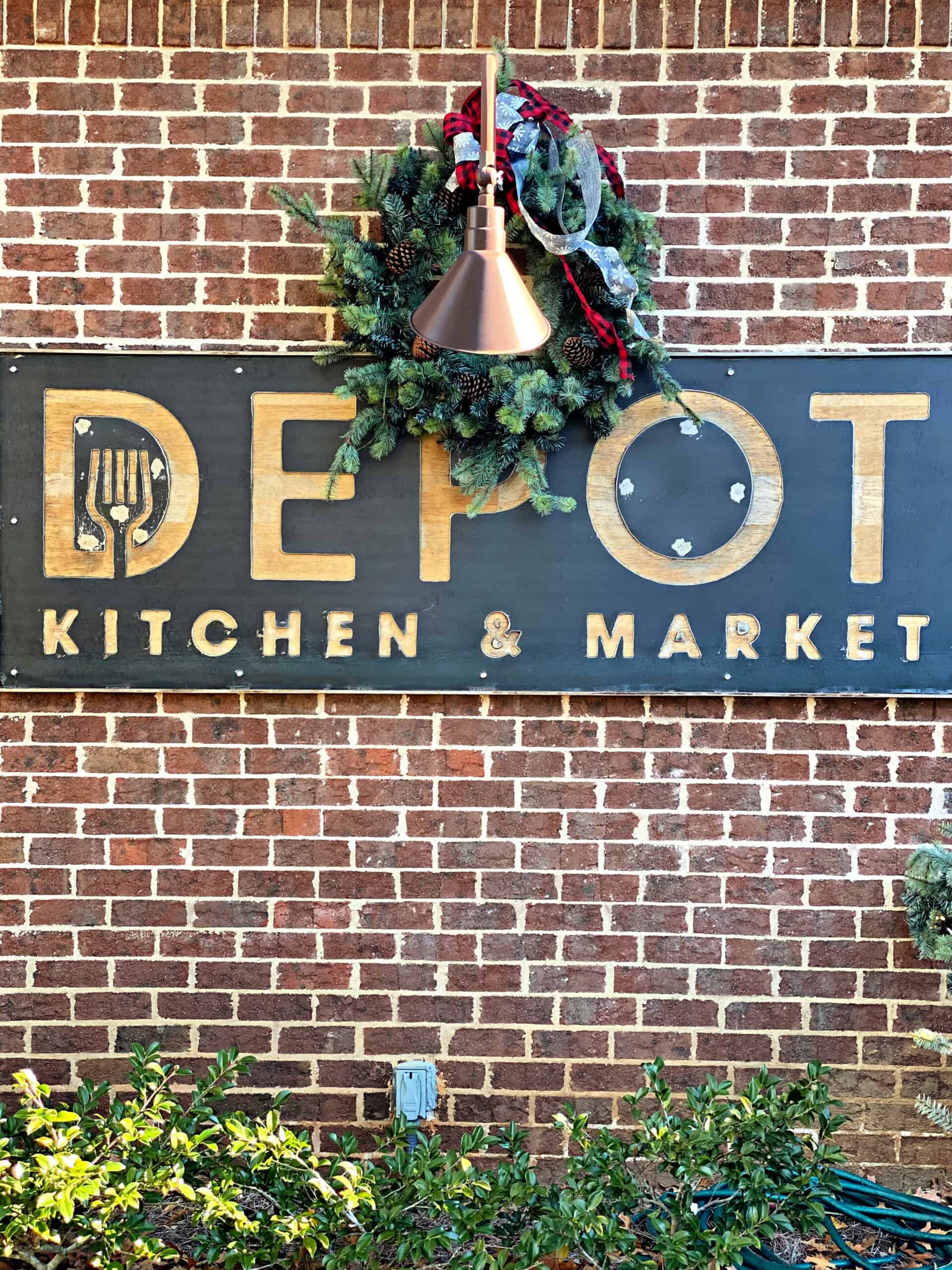 Depot Kitchen sign.