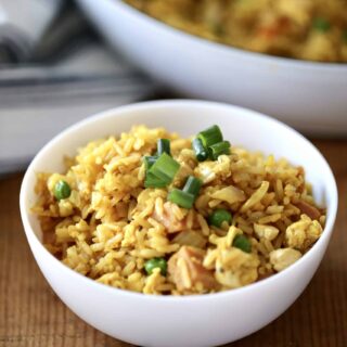 bowl of Hawaiian Fried Rice